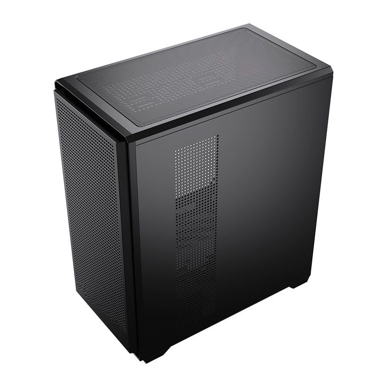 GABINETE GAMER ACEGEEK QUBE MESH ARGB MID TOWER PRETO 3 FANS 120MM E-ATX ATX M-ATX ITX AG-QUBE-BK-3F-ARGB