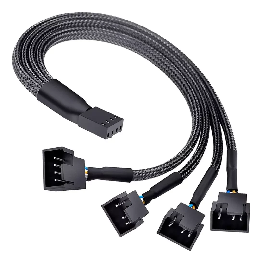 CABO SLEEVED SPLITTER PARA 4 FANS