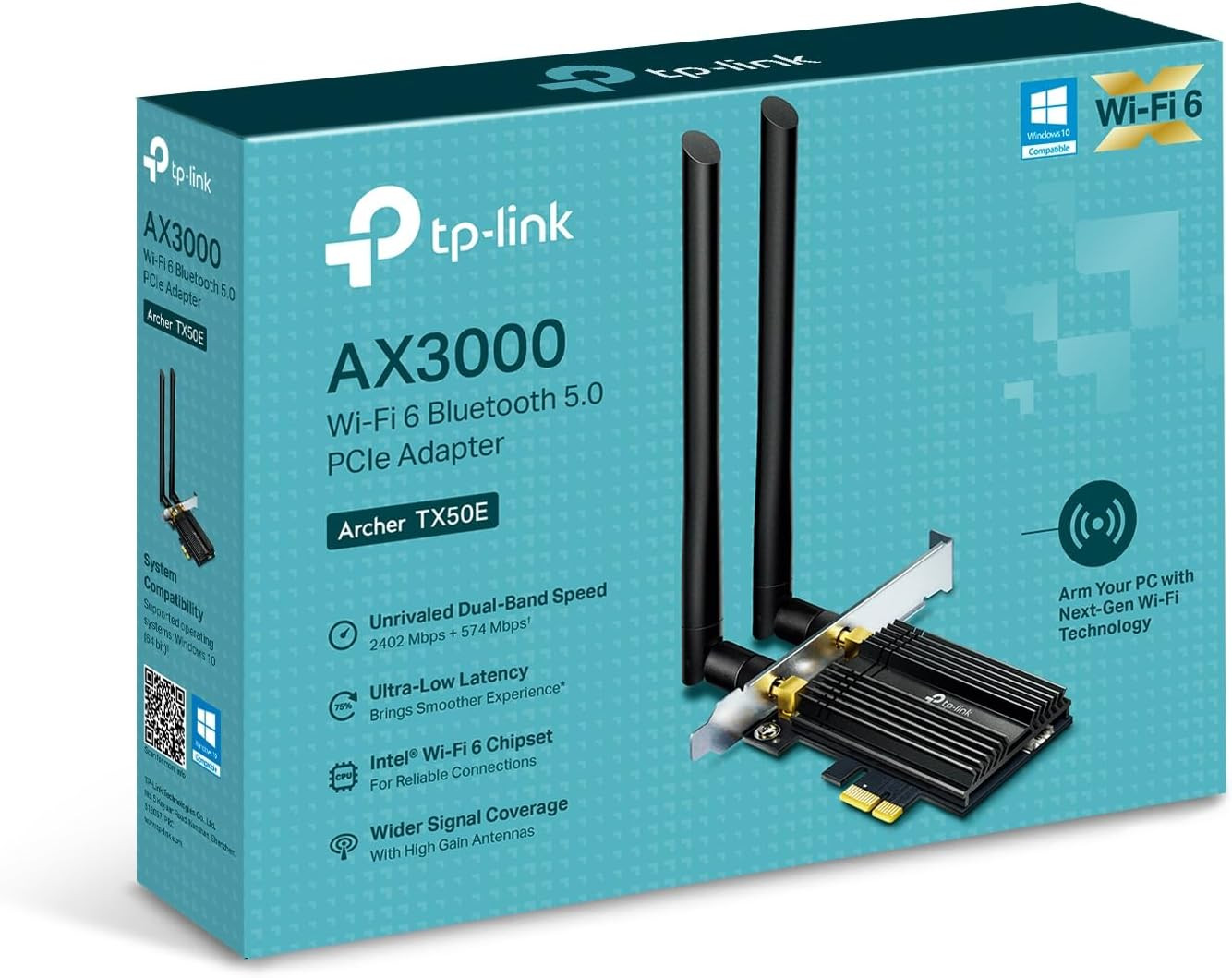 Placa Wi-Fi TP-Link AX3000 PCIe | Wi-Fi 6 e Bluetooth 5.2