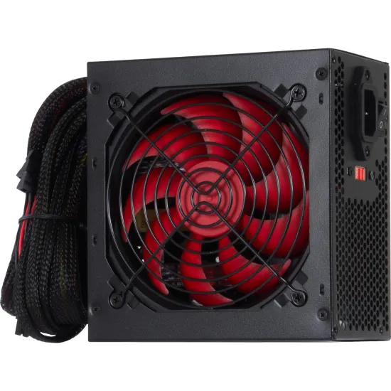 FONTE ATX 500W FORTREK CRUSADER PRETA 120MM BIVOLT MANUAL SEM CABO