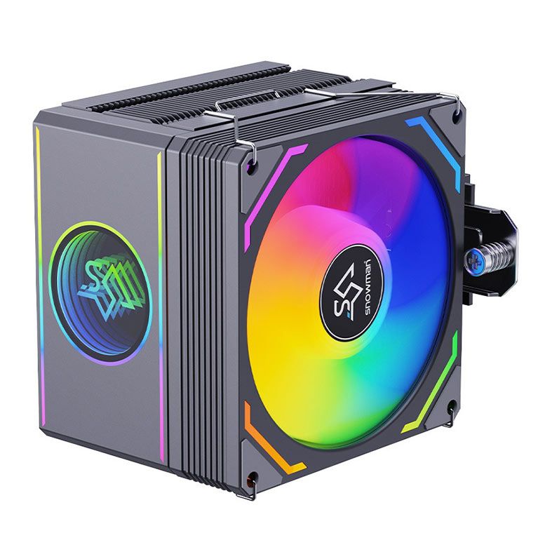 AIR COOLER SNOWMAN MX96-V3 ARGB (6 HEATPIPES) (92MM) (180W TDP) (PRETO)