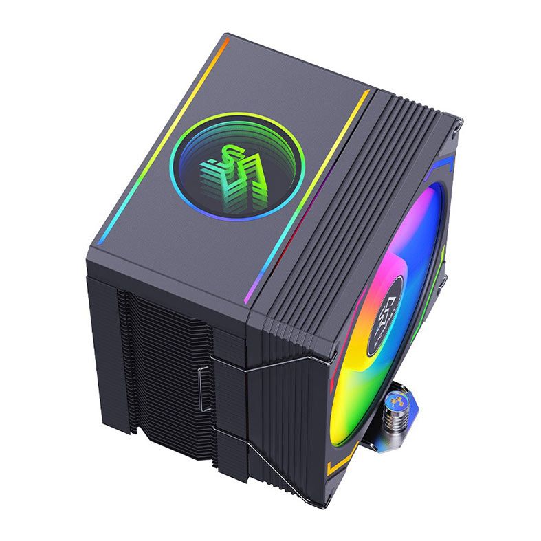 AIR COOLER SNOWMAN MX96-V3 ARGB (6 HEATPIPES) (92MM) (180W TDP) (PRETO)
