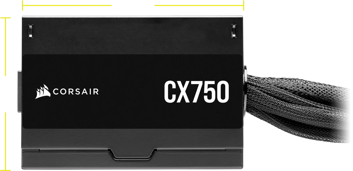 FONTE 750W CORSAIR CX750 80 PLUS BRONZE ATX NÃO MODULAR PRETA CP-9020279-BR