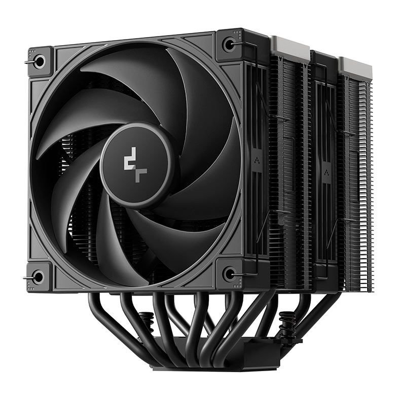 AIR COOLER PARA PROCESSADOR DEEPCOOL AK620 G2 2X120MM PRETO TORRE DUPLA 6 HEATPIPES