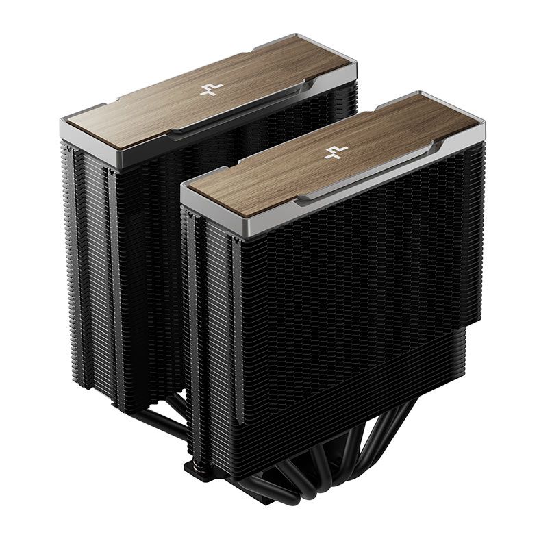 AIR COOLER PARA PROCESSADOR DEEPCOOL AK620 G2 2X120MM PRETO TORRE DUPLA 6 HEATPIPES