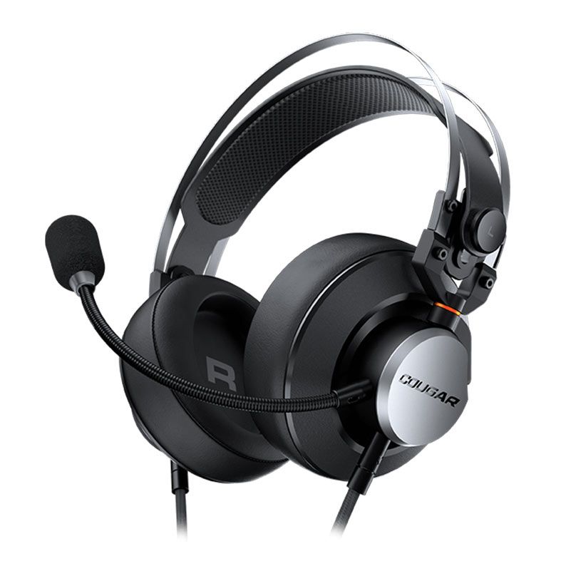 HEADSET GAMER COUGAR VM410 IRON (53MM) (GRAFENO)