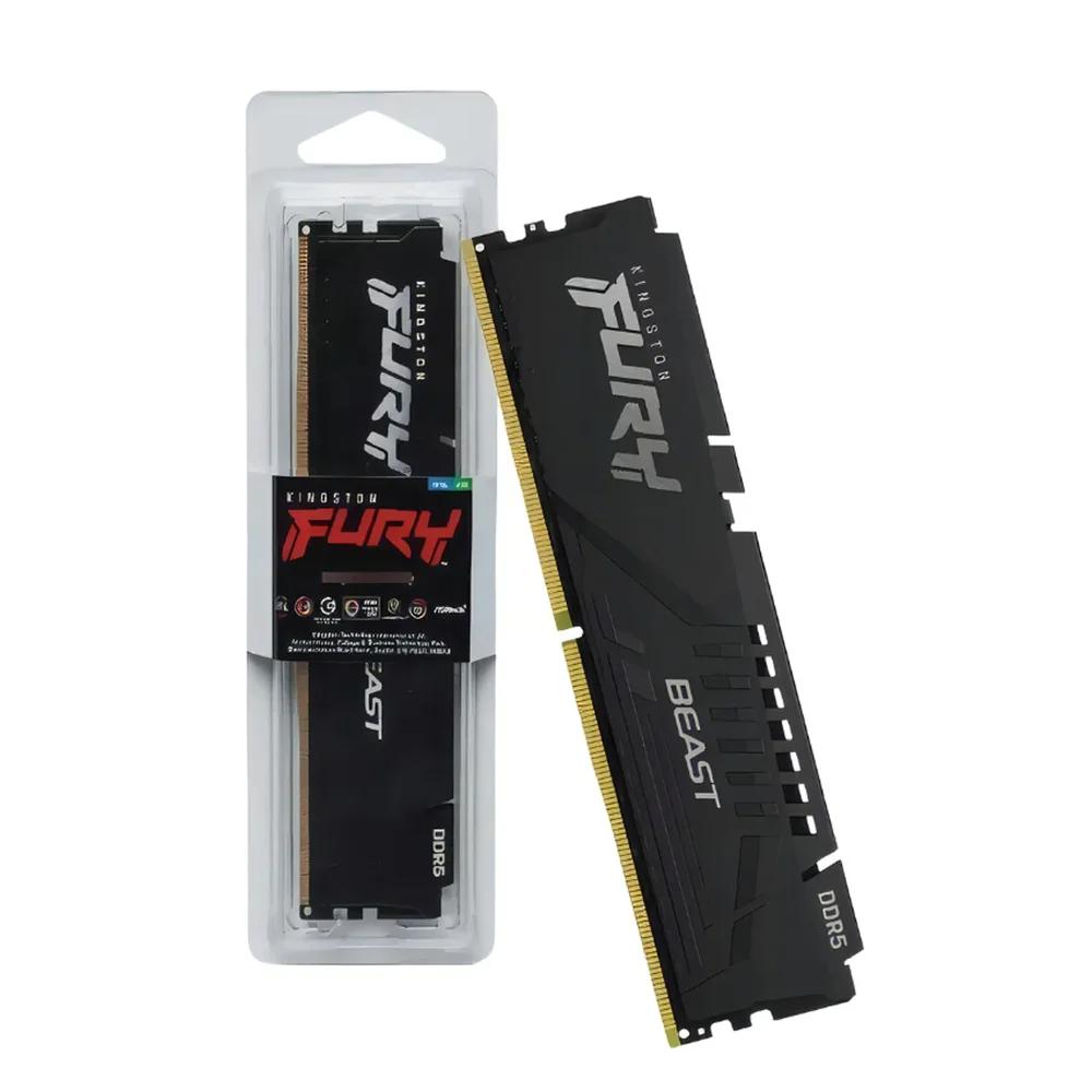 MEMÓRIA RAM KINGSTON FURY BEAST 16GB DDR5 5600MHZ CL40 DIMM KF556C40BB-16