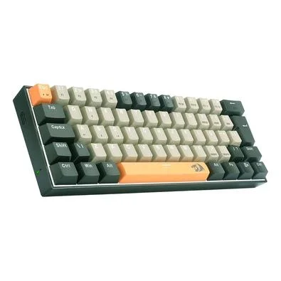 TECLADO MECANICO GAMER REDRAGON LAKSHMI (LARANJA, CINZA E PRETO)(SWITCH BROWN)