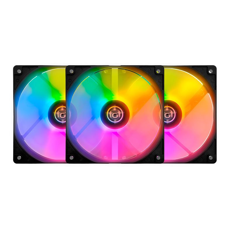 KIT VENTOINHAS TGT STRIKER (KIT COM 3) RAINBOW 120MM
