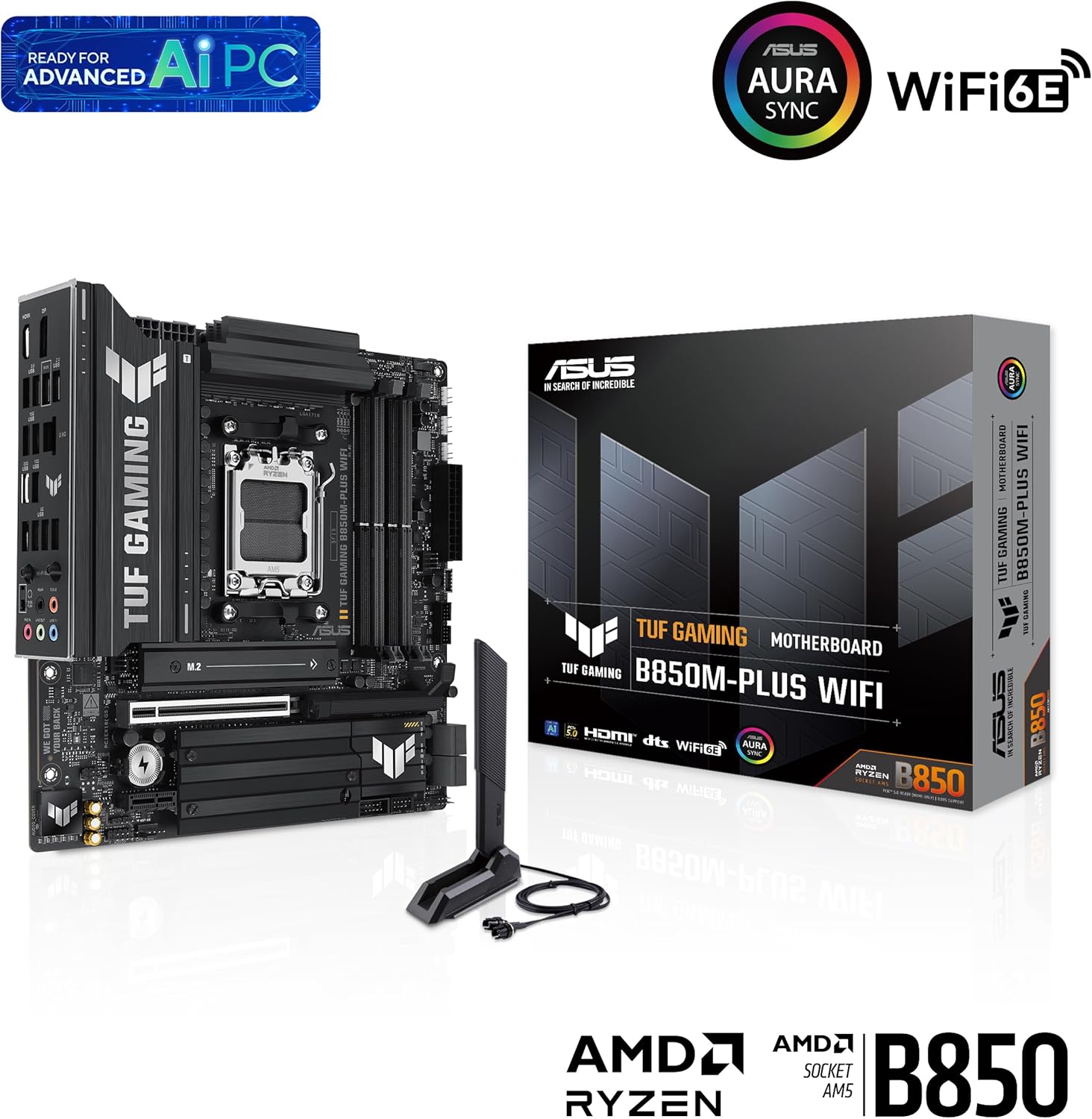 PLACA MÃE B850M-PLUS ASUS TUF (WI-FI)
