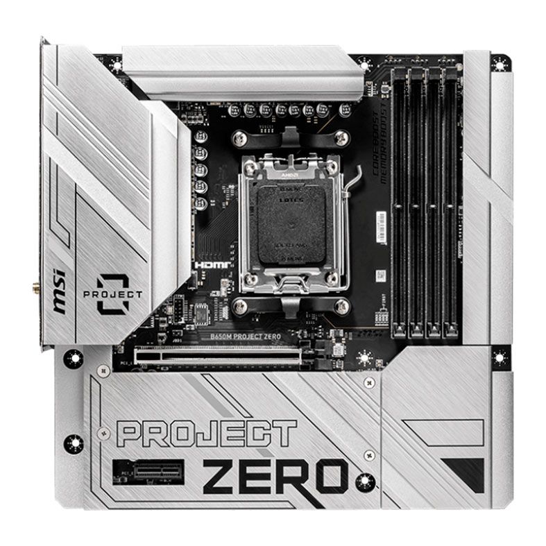 PLACA MÃE MSI B650M PROJECT ZERO (WI-FI)