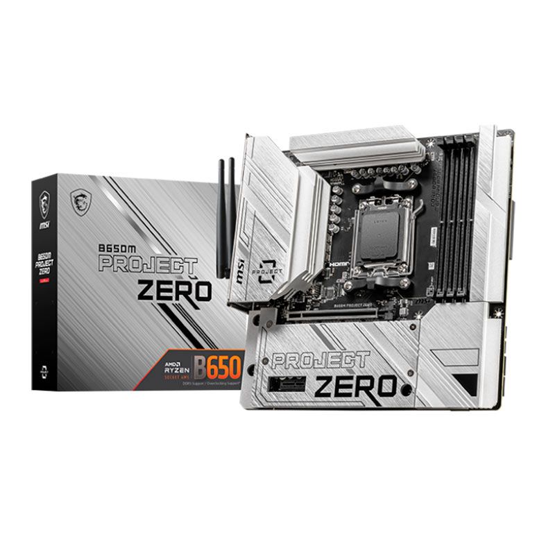 PLACA MÃE MSI B650M PROJECT ZERO (WI-FI)