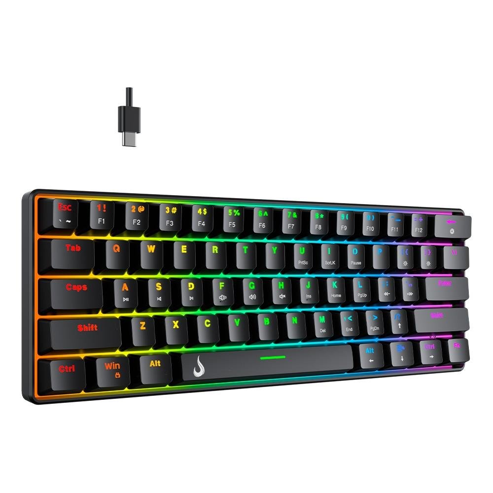 TECLADO MECANICO RISE MODE GM1 RGB (SWITCH BROWN)