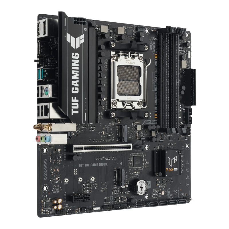 PLACA-MÃE ASUS TUF GAMING A620AM-PLUS WIFI AM5 A620A MICRO-ATX DDR5 WI-FI 6
