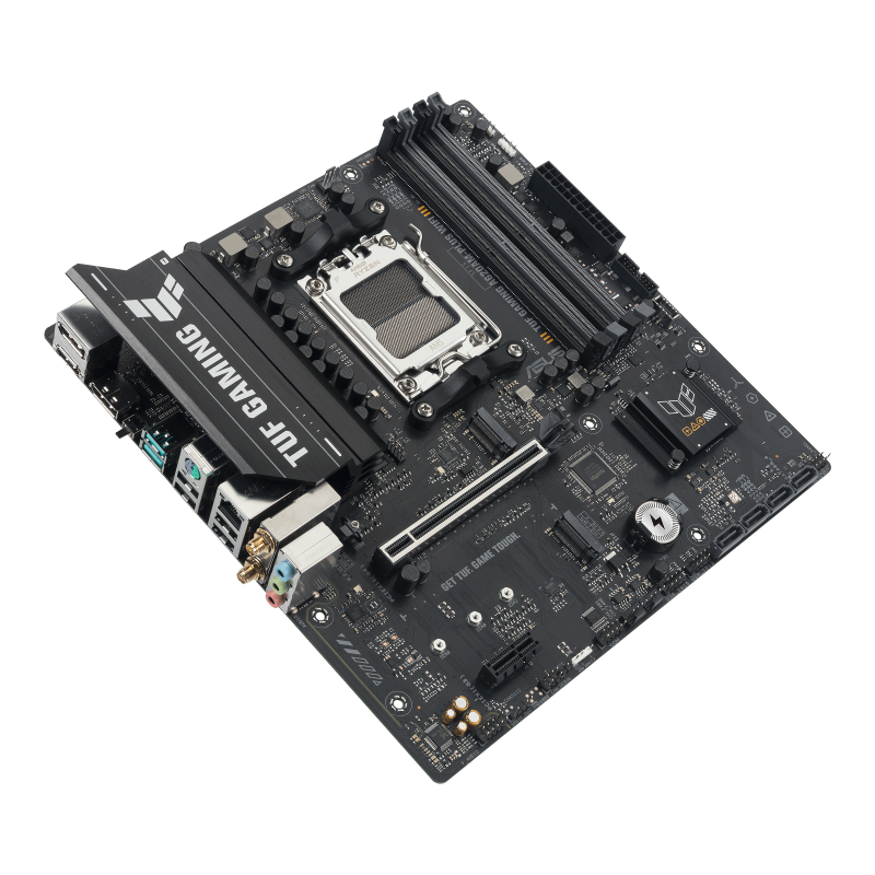 PLACA-MÃE ASUS TUF GAMING A620AM-PLUS WIFI AM5 A620A MICRO-ATX DDR5 WI-FI 6