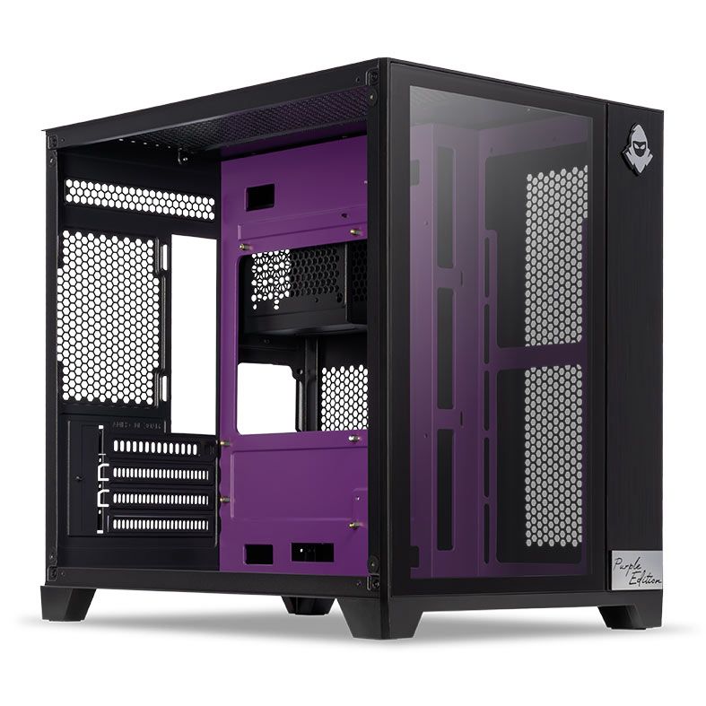 Gabinete Gamer Mancer CV300 (BLACK & PURPLE)