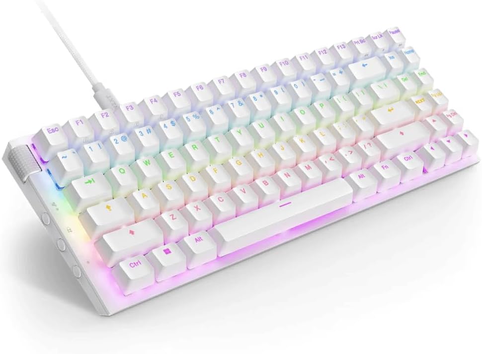 TECLADO OPTICO NZXT FUNCTION 2 MINITKL RGB (USB-C) (BRANCO)