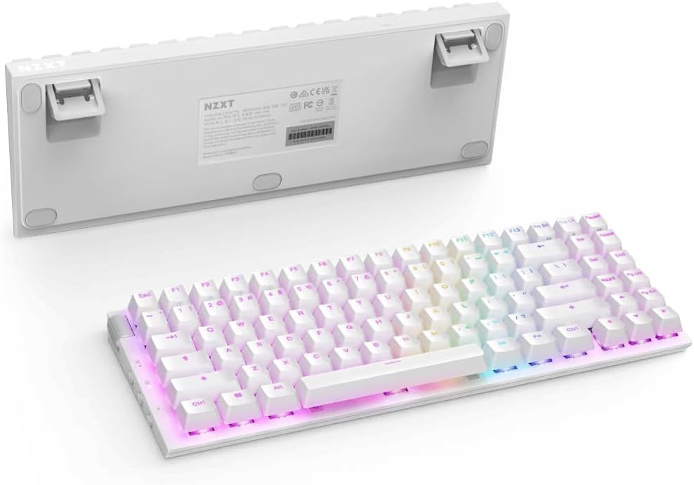 TECLADO OPTICO NZXT FUNCTION 2 MINITKL RGB (USB-C) (BRANCO)