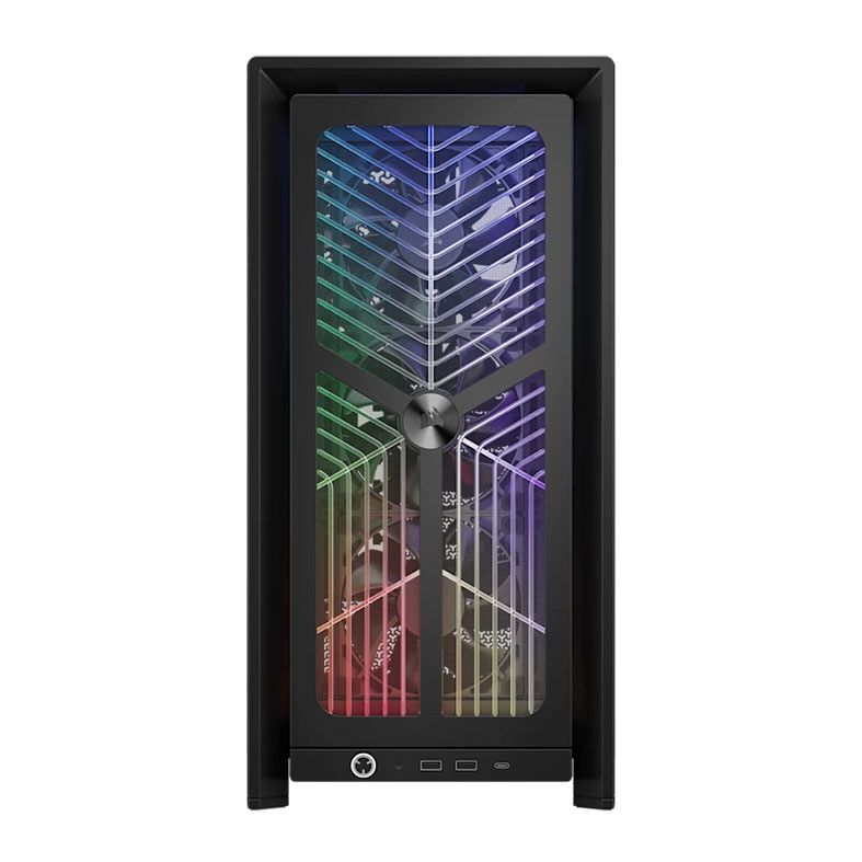 GABINETE GAMER CORSAIR FRAME 4000X RS ARGB MID TOWER PRETO VIDRO TEMPERADO 4 FANS CC-9011302-WW