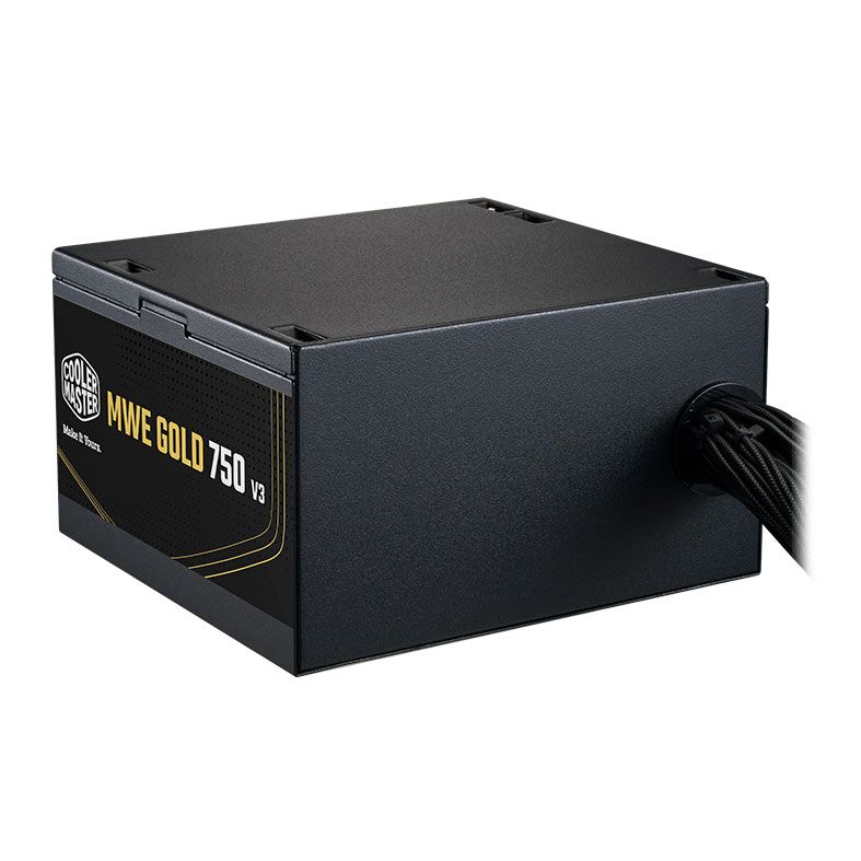 FONTE 750W COOLER MASTER MWE GOLD 750 V3 ATX 3.1 80 PLUS GOLD NÃO MODULAR PRETA MPE-7506-ACAG-BBR
