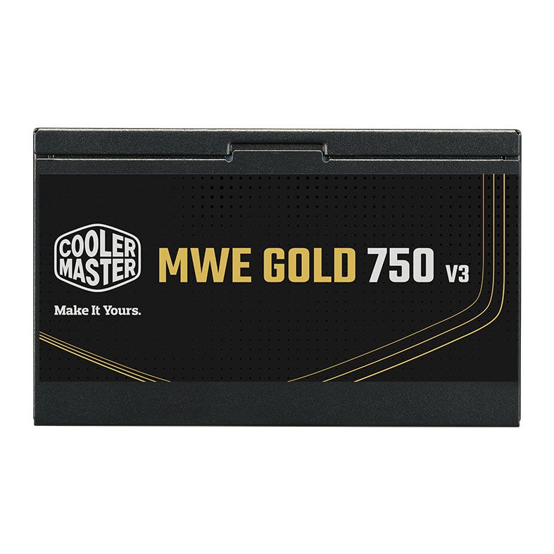 FONTE 750W COOLER MASTER MWE GOLD 750 V3 ATX 3.1 80 PLUS GOLD NÃO MODULAR PRETA MPE-7506-ACAG-BBR