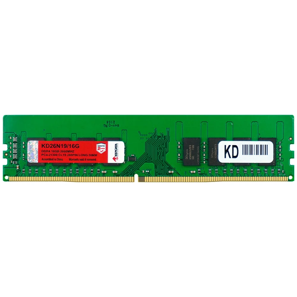MEMÓRIA RAM 16GB KEEPDATA KD26N19/16G DDR4 2666MHZ CL19 DIMM DESKTOP