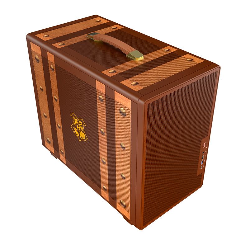 GABINETE GAMER REDRAGON HARRY POTTER MAGIC TRUNK MID-TOWER MARROM HP-945