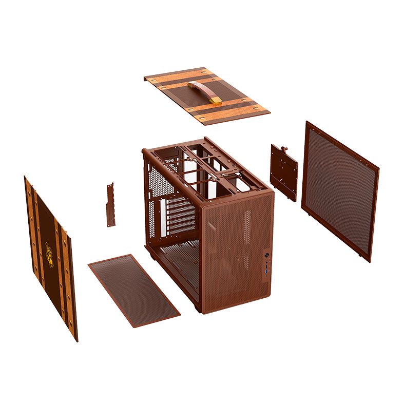 GABINETE GAMER REDRAGON HARRY POTTER MAGIC TRUNK MID-TOWER MARROM HP-945