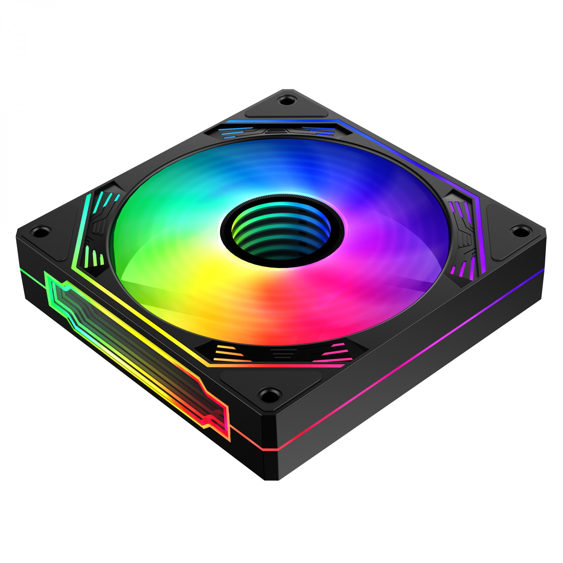 KIT FAN COOLER HAYOM FC1308 RGB 120MM (3 UNIDADES)
