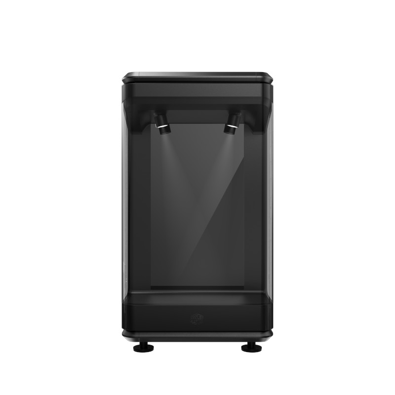 GABINETE MID-TOWER COOLER MASTER MASTERFRAME 360 STAGE ARGB LCD PRETO VIDRO TEMPERADO ATX/MATX/ITX MF360-KHNN-S02