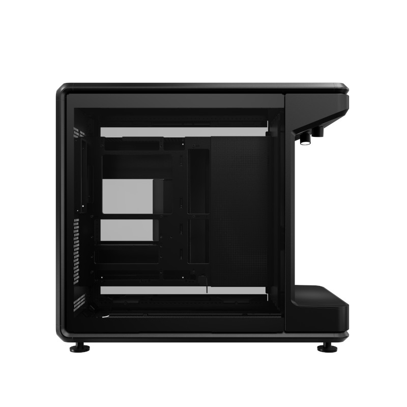 GABINETE MID-TOWER COOLER MASTER MASTERFRAME 360 STAGE ARGB LCD PRETO VIDRO TEMPERADO ATX/MATX/ITX MF360-KHNN-S02