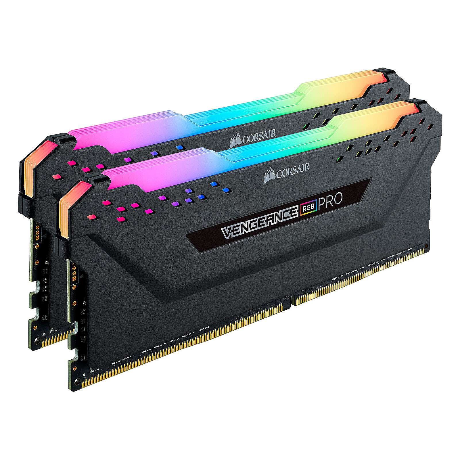MEMÓRIA RAM 64GB (2X32GB) CORSAIR VENGEANCE RGB PRO DDR4 3200MHZ CL16 DIMM PRETA CMW64GX4M2E3200C16