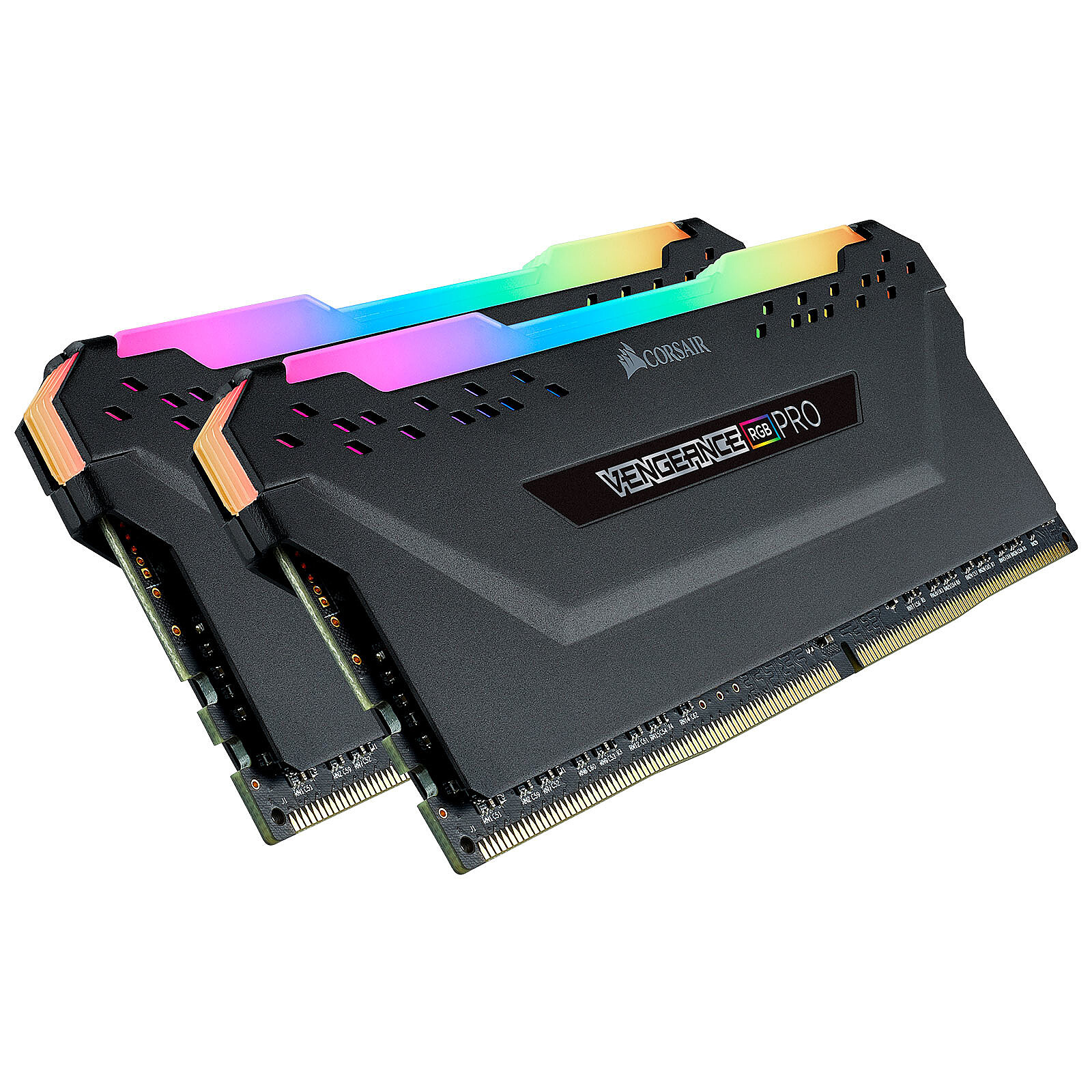 MEMÓRIA RAM 64GB (2X32GB) CORSAIR VENGEANCE RGB PRO DDR4 3200MHZ CL16 DIMM PRETA CMW64GX4M2E3200C16