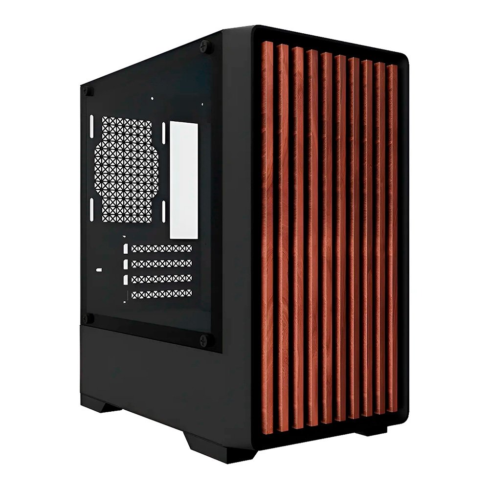 Gabinete Gamer Liketec Bambu Micro-ATX (Preto)