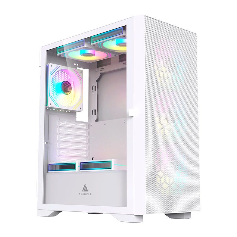 Gabinete Gamer Acegeek SHIELD D440 (White)