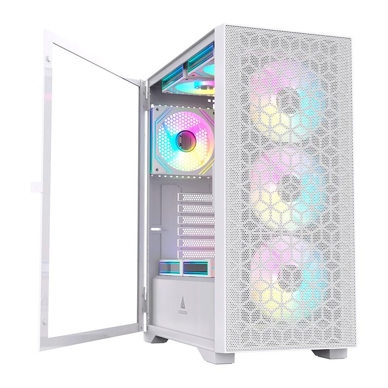 Gabinete Gamer Acegeek SHIELD D440 (White)