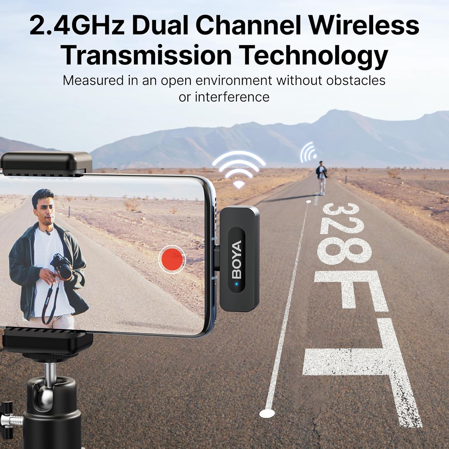 Microfone De Lapela Boya BY-V20 Wireless (USB C)