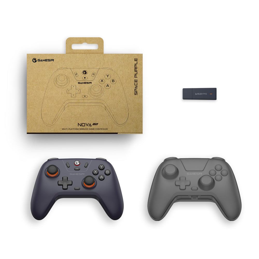 CONTROLE GAMESIR T4 NOVA LITE TRI-MODE AZUL ESCURO (HALL EFFECT) (WIRELESS/BT/USB-C)