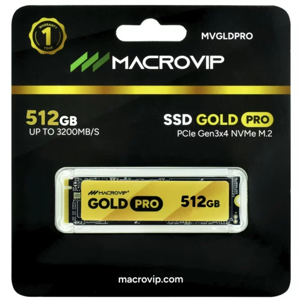 SSD 512GB MACROVIP GOLD PRO (M.2 NVME GEN 3X4)