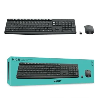 KIT TECLADO E MOUSE SEM FIO LOGITECH MK235