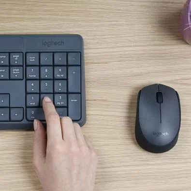 KIT TECLADO E MOUSE SEM FIO LOGITECH MK235