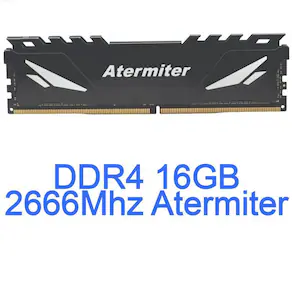 MEMÓRIA RAM DDR4 16GB ATERMITER GAME MEMORY PPX REG-ECC 3200MHZ DIMM COM DISSIPADOR