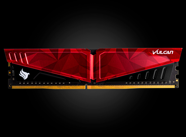MEMÓRIA RAM DDR4 8GB TEAM GROUP T-FORCE VULCAN PICHAU 1X8GB 2666MHZ CL18 VERMELHA TLPRD48G2666HC18H01