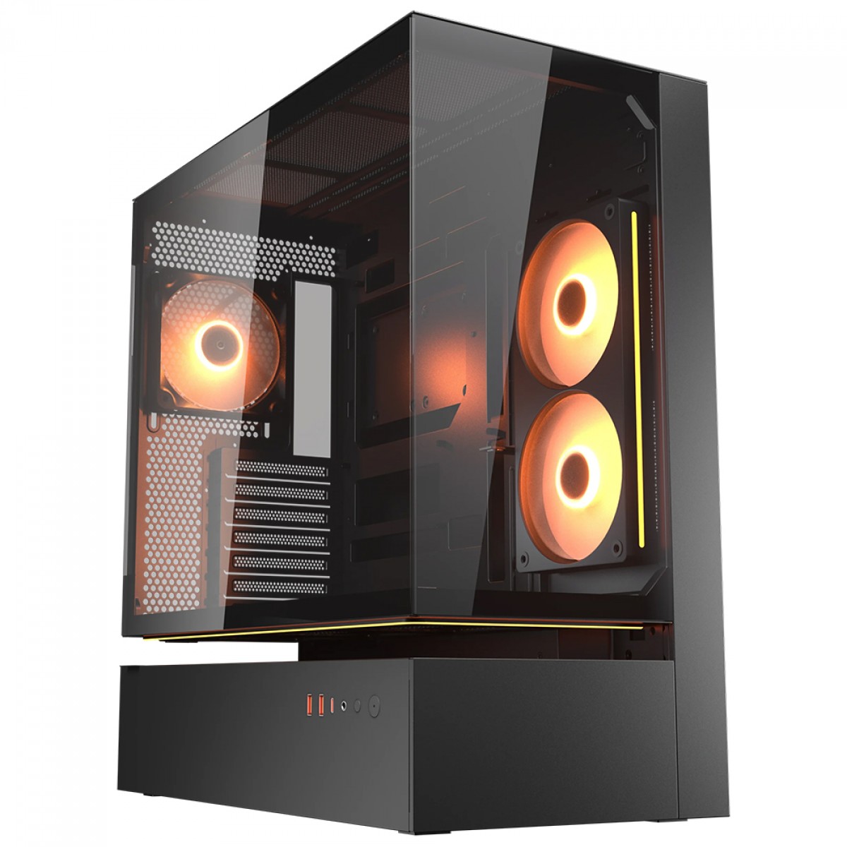 Gabinete Gamer COUGAR CFV235 MID TOWER 1 FAN ARGB VIDRO TEMPERADO