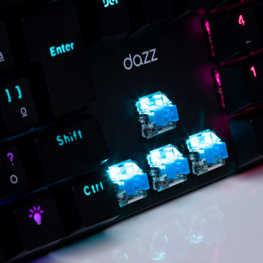 TECLADO MECANICO DAZZ ORION ESSENTIAL RGB (SWITCH BLUE)