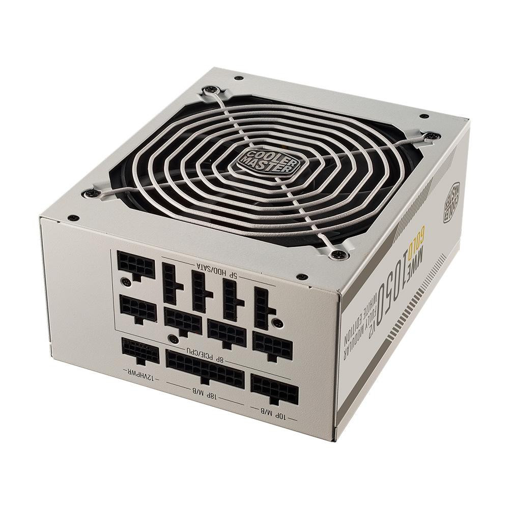 FONTE 1050W COOLER MASTER MWE (GOLD V2) (FULL MODULAR) (WHITE EDITION)