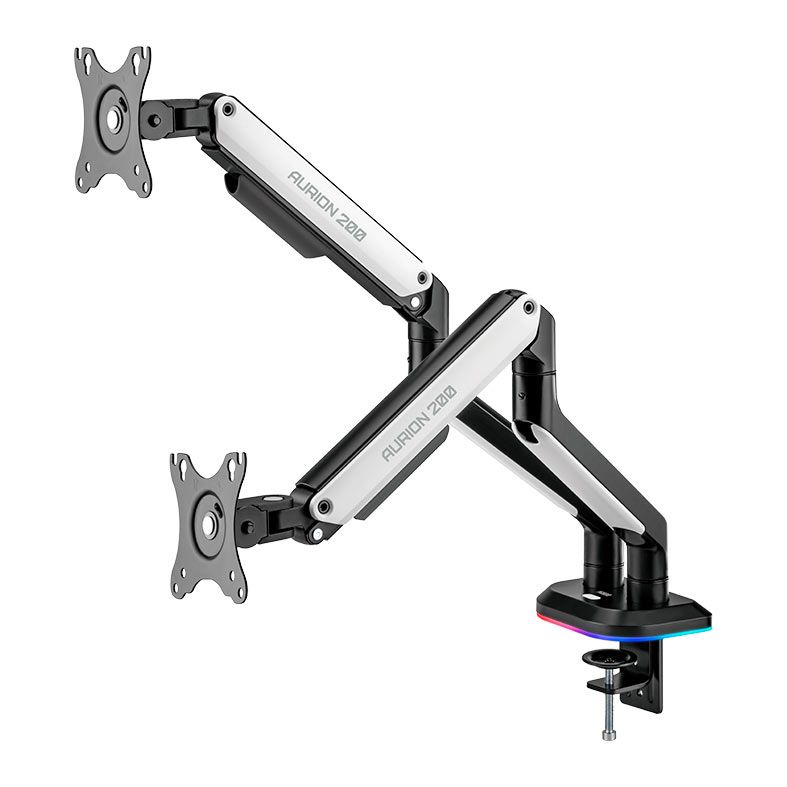 SUPORTE ARTICULADO PARA DOIS MONITORES AURION 200 (RGB)