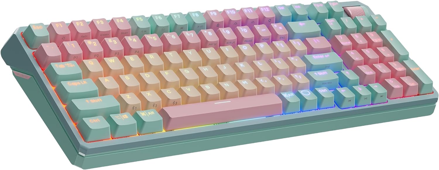 TECLADO MECANICO COOLER MASTER MK770 MACARON RGB (SWITCH KAILH RED) (HOT-SWAP) (WIRELESS)