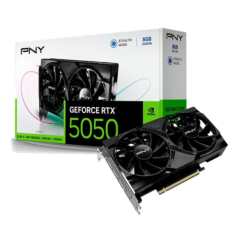 PLACA DE VÍDEO PNY GEFORCE RTX 5050 DUAL FAN 8GB GDDR6 128-BIT