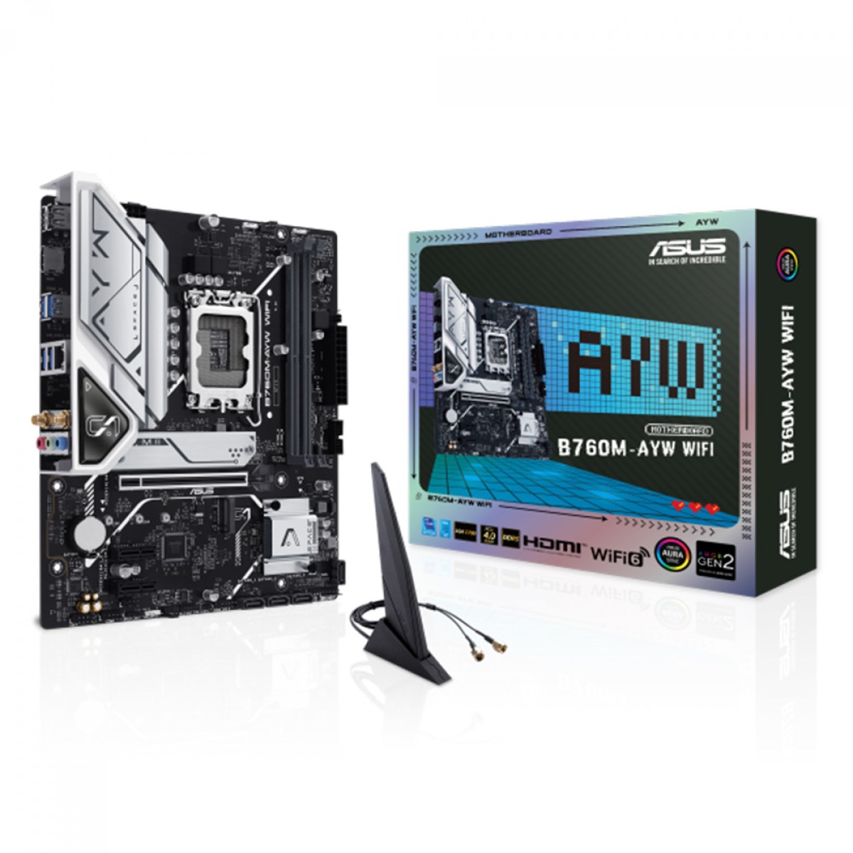 PLACA MÃE B760M-AYW ASUS (WI-FI) DDR5